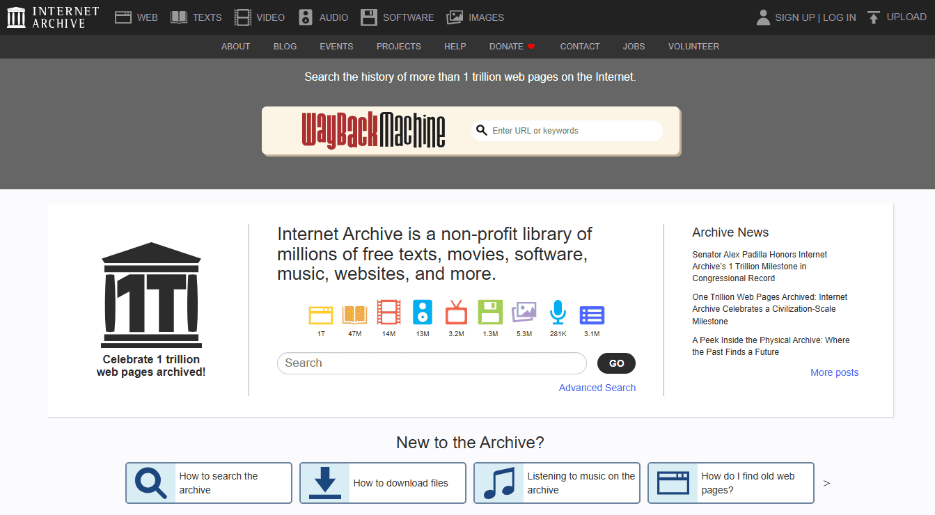Check domain history using WayBack Machine