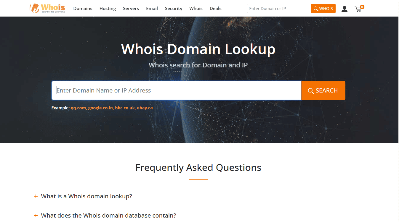 Free Whois Lookup Tool
