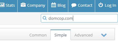 Single Domain Search